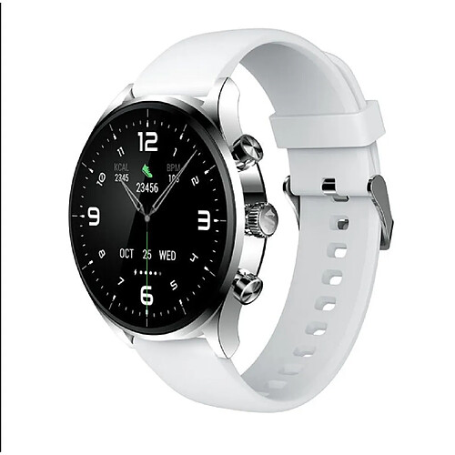 Smartwatch xiaomi Black Hark S1 classique cadran argent 46mm bracelet en caoutchouc smartwatch