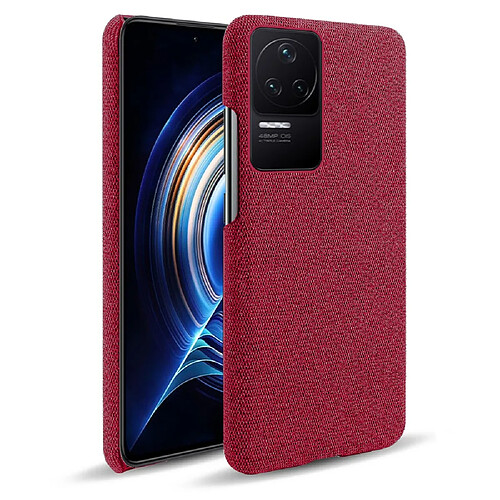 Coque en TPU + PU rouge pour votre Xiaomi Redmi K40S