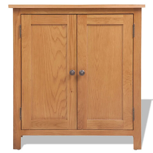 Maison Chic Commode Buffet - Meuble de rangement 70 x 35 x 75 cm Bois de chêne massif -GKD37319