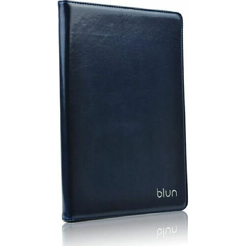 Blun - UNT Universal 10`` Tablet pc Eco - Cuir - Cas/Couvercle articulé avec Titulaire, Bleu Marine