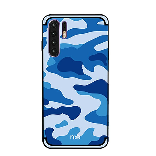 Nxe Coque en TPU modèle camouflage hybride bleu pour votre Huawei P30 Pro