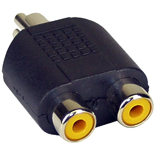 Adaptateur audio, InLine®, Cinch mâle à 2x connecteur Cinch femelle