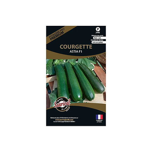 Sanrival Graines potagères premium courgette Astia