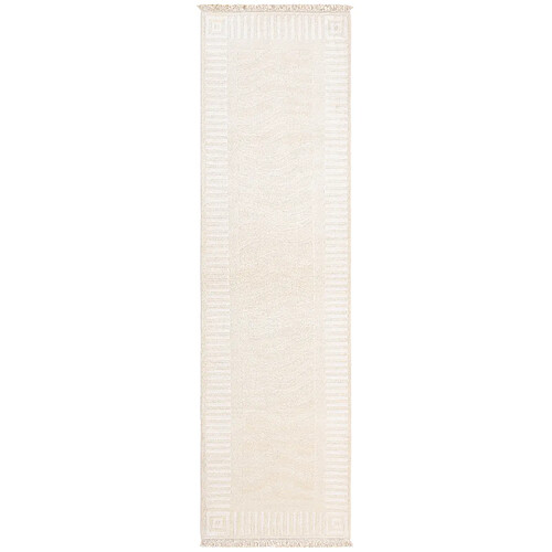 Vidal Tapis de couloir en laine 305x84 beige Darya