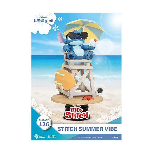 Beast Kingdom Toys Disney - Diorama D-Stage Stitch Summer Vibe 16 cm