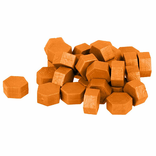 Artemio Perles de cire hexagonales 30 g - Orange