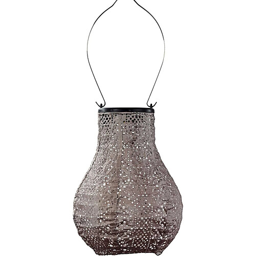 Lumiz Lanterne solaire Bulb 16 cm Lace - Taupe.