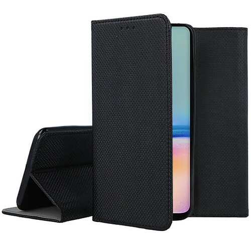 Htdmobiles Housse pour Samsung Galaxy A05s - etui coque pochette portefeuille + film ecran - NOIR MAGNET