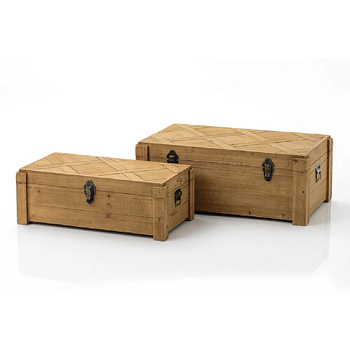 Set de 2 coffres en bois - Amadeus