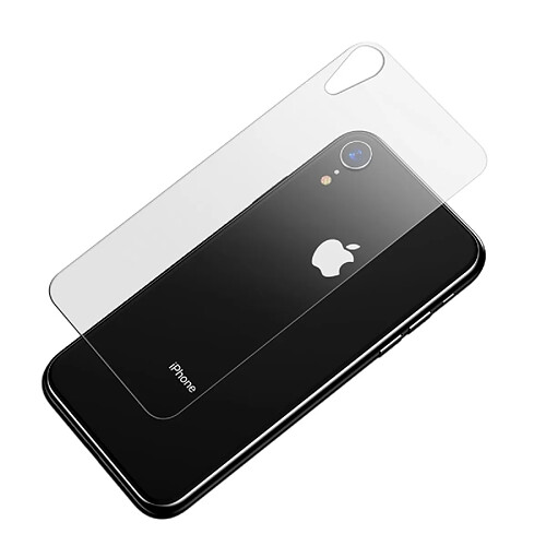 Wewoo Film de protection arrière pour écran en verre trempé 0.3mm pour iPhone XR (Transparent)