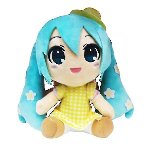 Universal 20cm anime peluche hatsune en peluche jouet japon anime pelushie miku kaito oreiller doux pour enfants (vert)