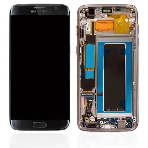 Tech Discount TD® Convient pour l'affichage de l'écran LCD Samsung Galaxy S7 bord SM-G935F courbé assemblage avec cadre