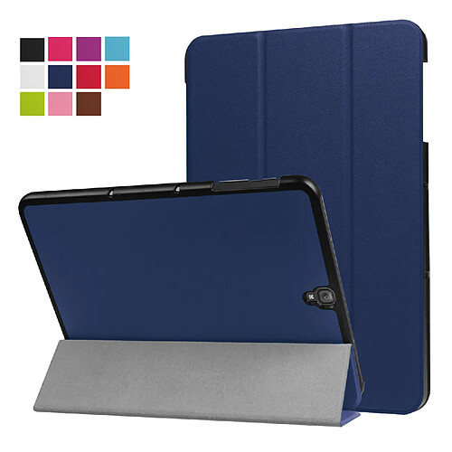 Xeptio Etui Samsung Galaxy Tab S3 9.7 pouces Smartcover pliable bleu navy - Housse coque de protection