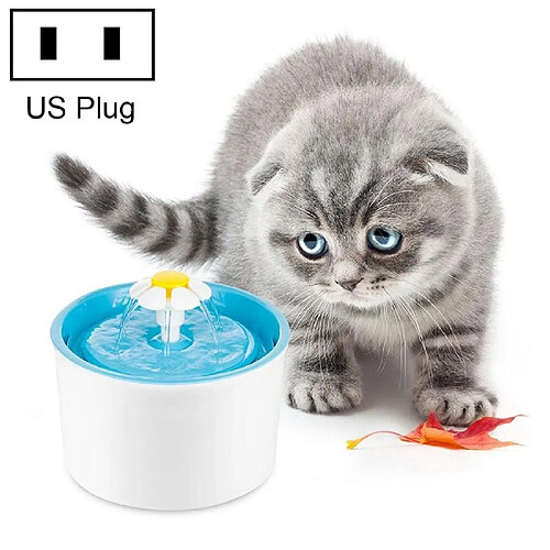 Wewoo Distributeur d'eau automatique de 1,6 litre fontaine potable chien chat abreuvoir bol distributeurprise américaine bleu