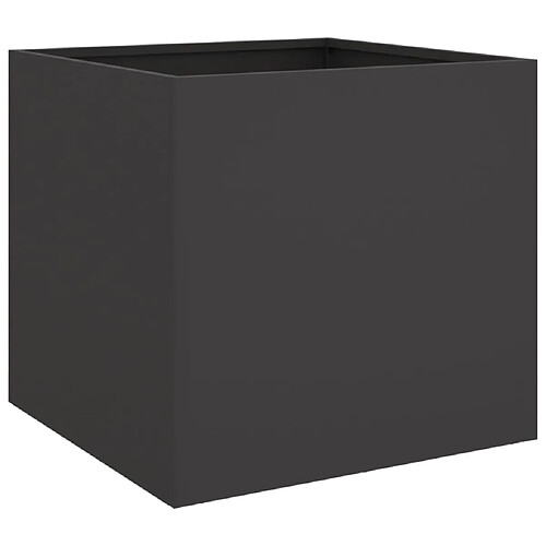 Maison Chic Jardinière,Bac à fleurs - pot de fleur noir 42x40x39 cm acier laminé à froid -GKD15199