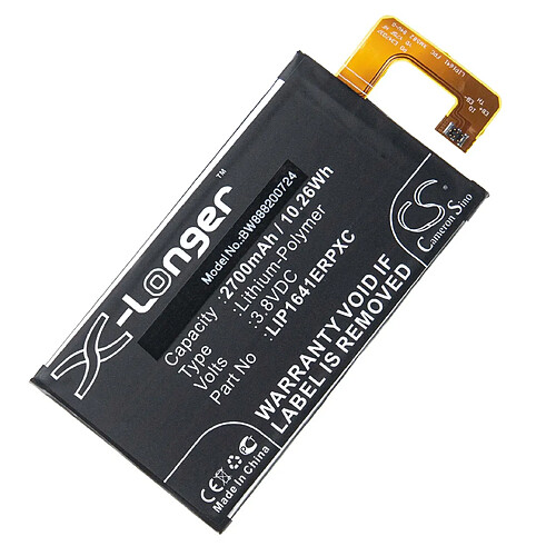 vhbw batterie compatible avec Sony Xperia XA1 Ultra Dual TD-LTE smartphone (2700mAh, 3.8V, Li-Polymère)