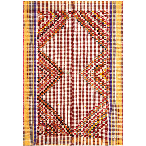 Vidal Tapis de laine 209x144 rouge Jajim