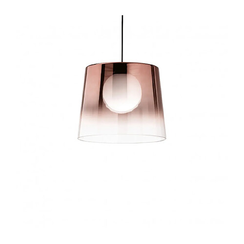 Ideal Lux Suspension Fade 1 ampoule Verre,métal Noir