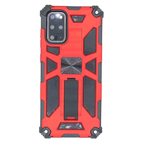 Coque en TPU combo anti-chute d'armure avec béquille rouge pour votre Samsung Galaxy S20 Plus