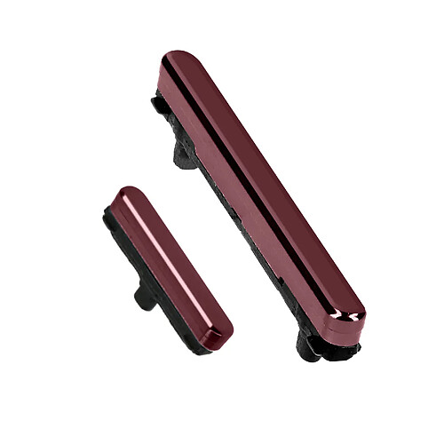 Avizar Clappio Bouton Power et Volume pour Samsung Galaxy S22 Ultra Bordeaux