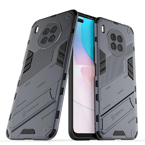 Coque en TPU antichoc, hybride avec béquille bleu foncé pour votre Huawei nova 8i (Global Version)