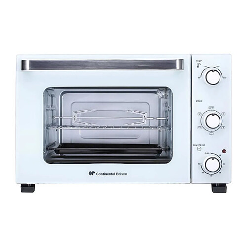 CONTINENTAL EDISON CEMF35W - Minifour electrique 35L blanc - 1500W - Rotissoire, Convection naturelle