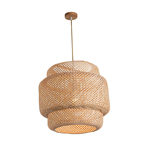 Shades de lampe en bambou pour pendentif lumières dôme en