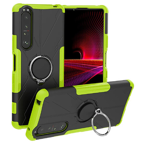 Coque en TPU anti-chute avec béquille pour votre Sony Xperia 1 III 5G - vert