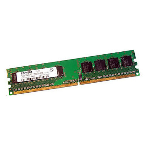 1Go RAM ELPIDA EBE10UE8ACWA-6E-E 240-Pin DIMM DDR2 PC2-5300U 667Mhz 1Rx8 · Occasion