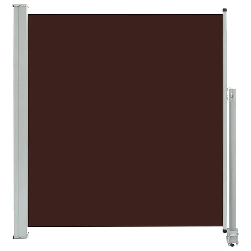 Maison Chic Auvent latéral rétractable de balcon | Store extérieur | Auvent solaire de patio 140 x 300 cm Marron -GKD53307