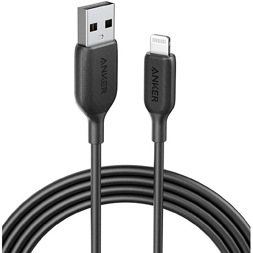 Anker Powerline III câble Lightning de 180 cm certifié MFi avec connecteurs renforcés et Garantie à Vie pour iPhone X, XS, XR, XS Max, 8, 8 Plus, 7, 7 Plus, 6, 6 Plus, etc.