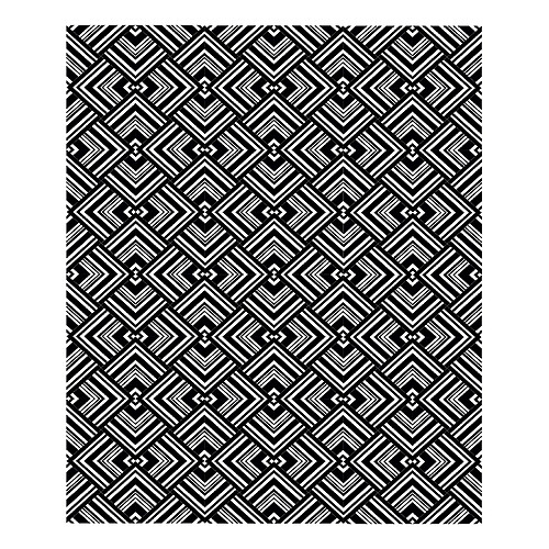 Alter Tapis de salle de bain, 100% Made in Italy, Tapis antitache avec impression numérique, Tapis antidérapant et lavable, Modèle optique - Georgia, cm 62x52