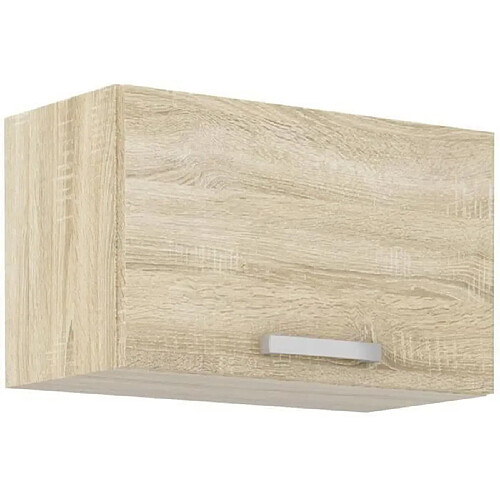 Tbs Meuble hotte porte basculante - Décor chene sonoma - L 60 x 31,6 x H 36 cm - LASSEN