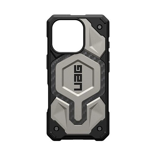 UAG Coque pour iPhone 16 Pro MagSafe Antibactérienne Collection Monarch Pro Kevlar Gris