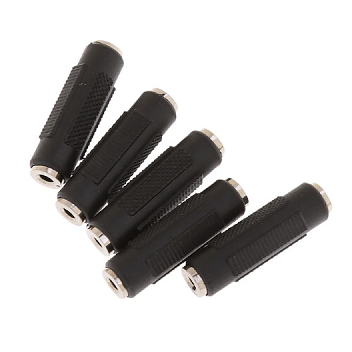 5PCS Adaptateur de Câble Audio Stéréo 3,5 mm Coupleur Femelle à Femelle