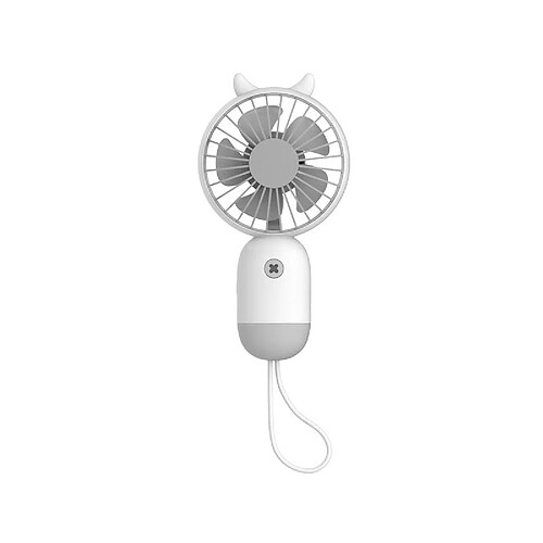 Universal Adorable ventilateur à main, recharge USB, éolien portable ultra-silencieux mini ventilateur électrique multifonctionnel | Fan (blanc)