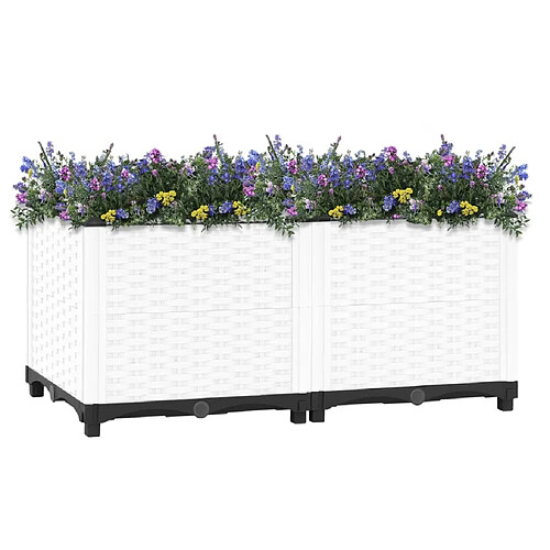 Maison Chic Jardinière,Lit surélevé - Bac à fleurs - pot de fleur 80x40x38 cm Polypropylène -GKD71805