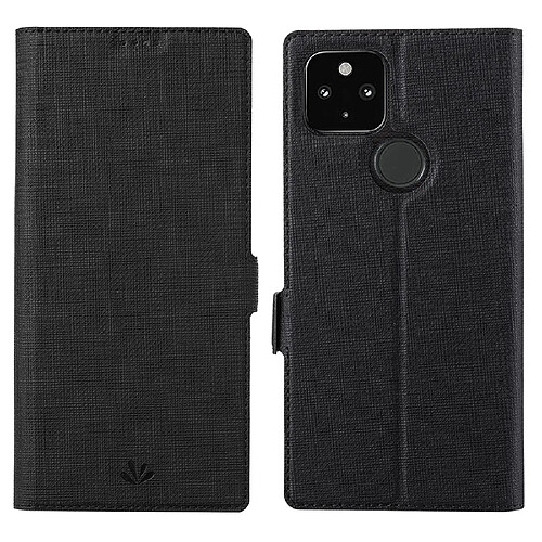 Vili Etui en PU + TPU avec support noir pour votre Google Pixel 5a 5G