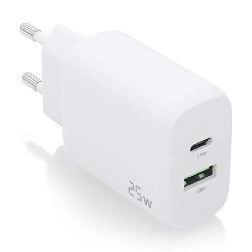 ? Aisens A110-0758 Chargeur mural - 25W · USB Type C · USB · Blanc