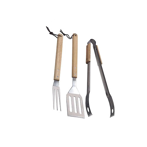 Set 3 ustensiles pour barbecue - Inox