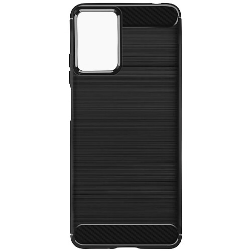 Avizar Coque pour Motorola Moto G24, G04 et G04s Effet Carbone et Brossé Noir