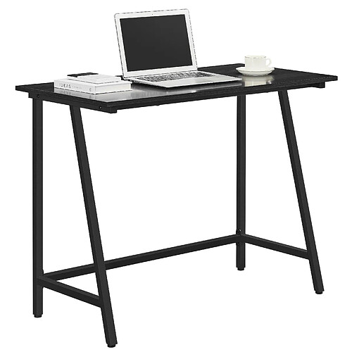 Bureau ACAZA - Table d'Ordinateur - Bureaux - Industriel - Bureau Noir - 100x50x75 cm - Bureau de Jeu