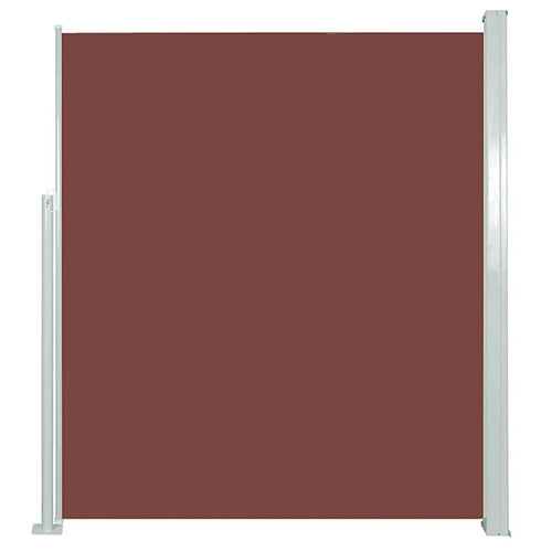 Maison Chic Auvent latéral rétractable de balcon | Store extérieur | Auvent solaire de patio 160x300 cm Marron -GKD57833