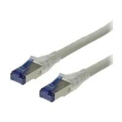 ROLINE - Patch-Kabel - RJ-45 (M) - RJ-45 (M) - 50 m - SFTP, PiMF - CAT 6a - gepresst, Solid, glatt, halogenfrei - Grau (21.15.0877)