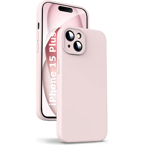 Coque Pour iPhone 15 Plus Silicone Rose Little Boutik®