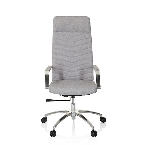 Chaise de bureau / Siège pivotant SARANTO PLUS Tissu Gris clair hjh OFFICE