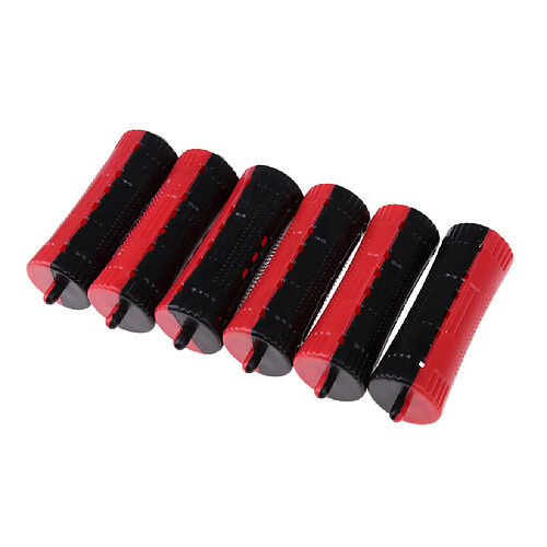 6 pièces cheveux grip bigoudis rollers salon coiffure outil de coiffure 9.6x3 cm