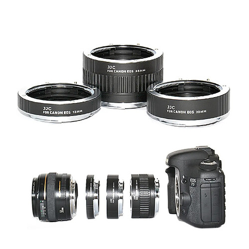 Kit Macro Tube Bague Extension Monture Appareil Photo Canon EOS Objectif EF EFS