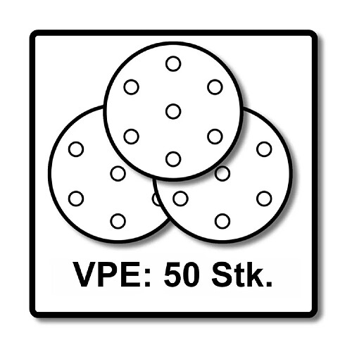 Festool STF D225/128 Meules Granat P180 225 mm - 50 pièces (2x 205660) pour ponceuses à col long PLANEX