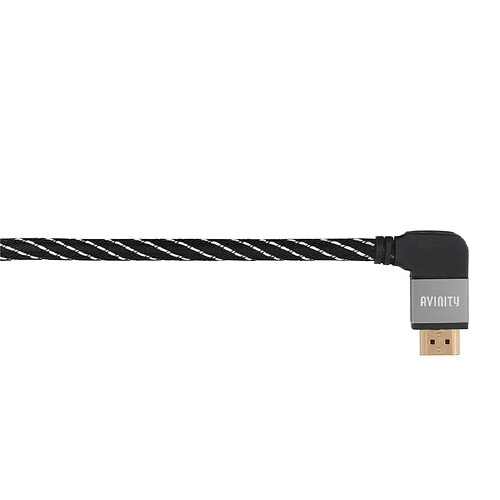 HAMA Câble HDMI™ gde vit., con. mâle - mâle, 90 °, text., doré, Eth.,0,75 m